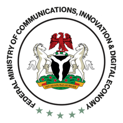 Coat of arms of the Federal Ministry of Communications, Innovation and Digital Economy on the NITDA National AI Innovation Challenge page