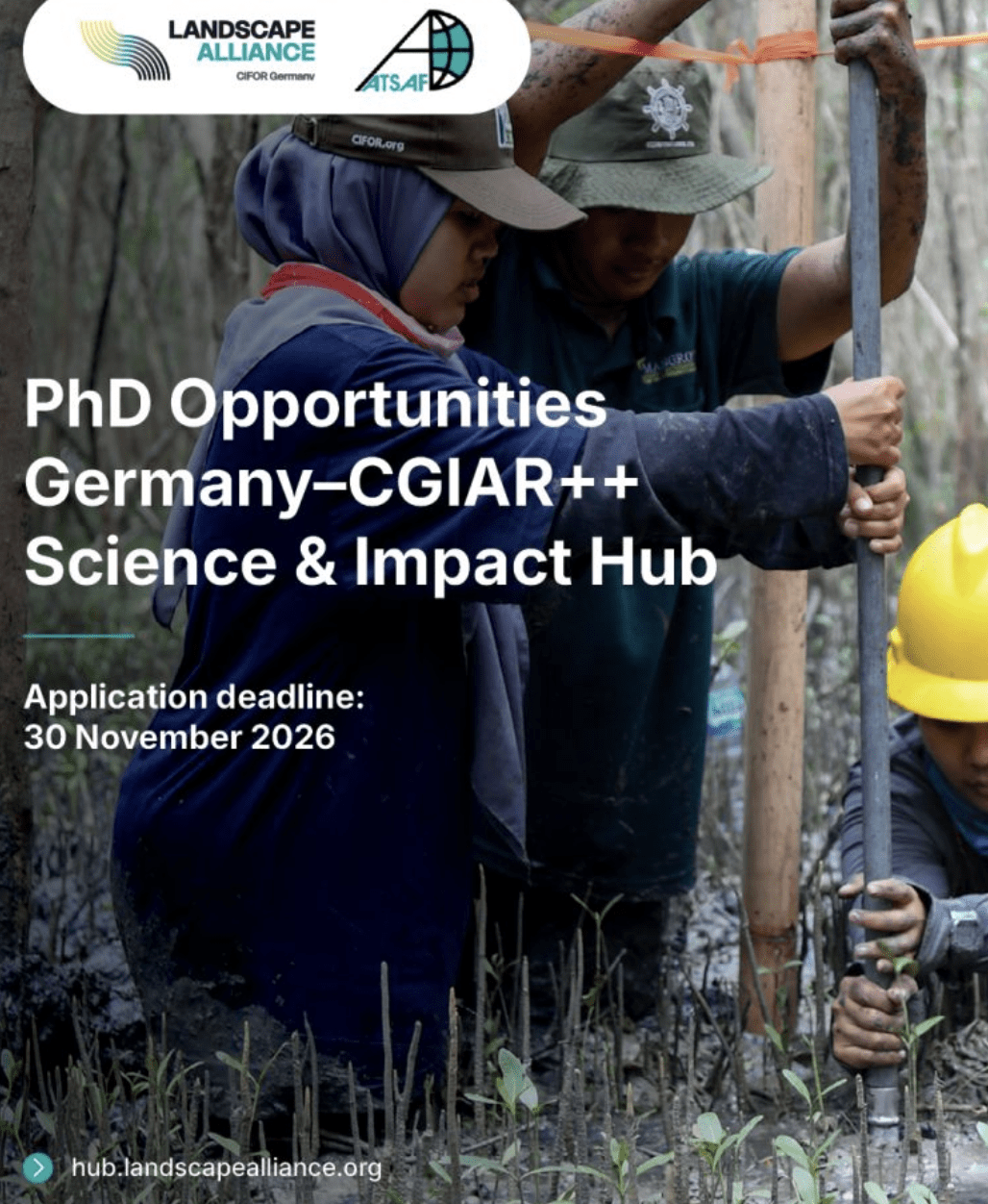 CGIAR++ PhD Scholarship 2026 call for applications for 10 PhD candidates at German universities