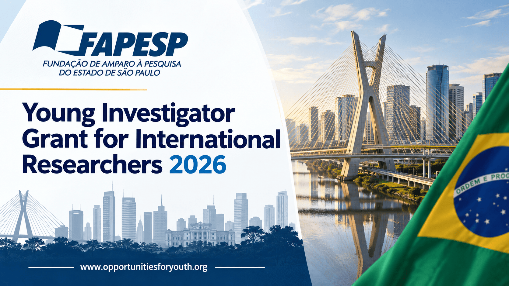 FAPESP Young Investigator Grant for International Researchers 2026 call for proposals