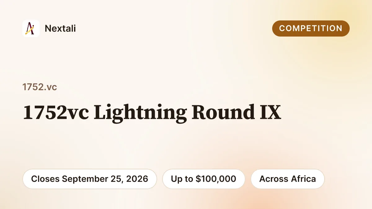 1752vc Lightning Round IX opportunity
