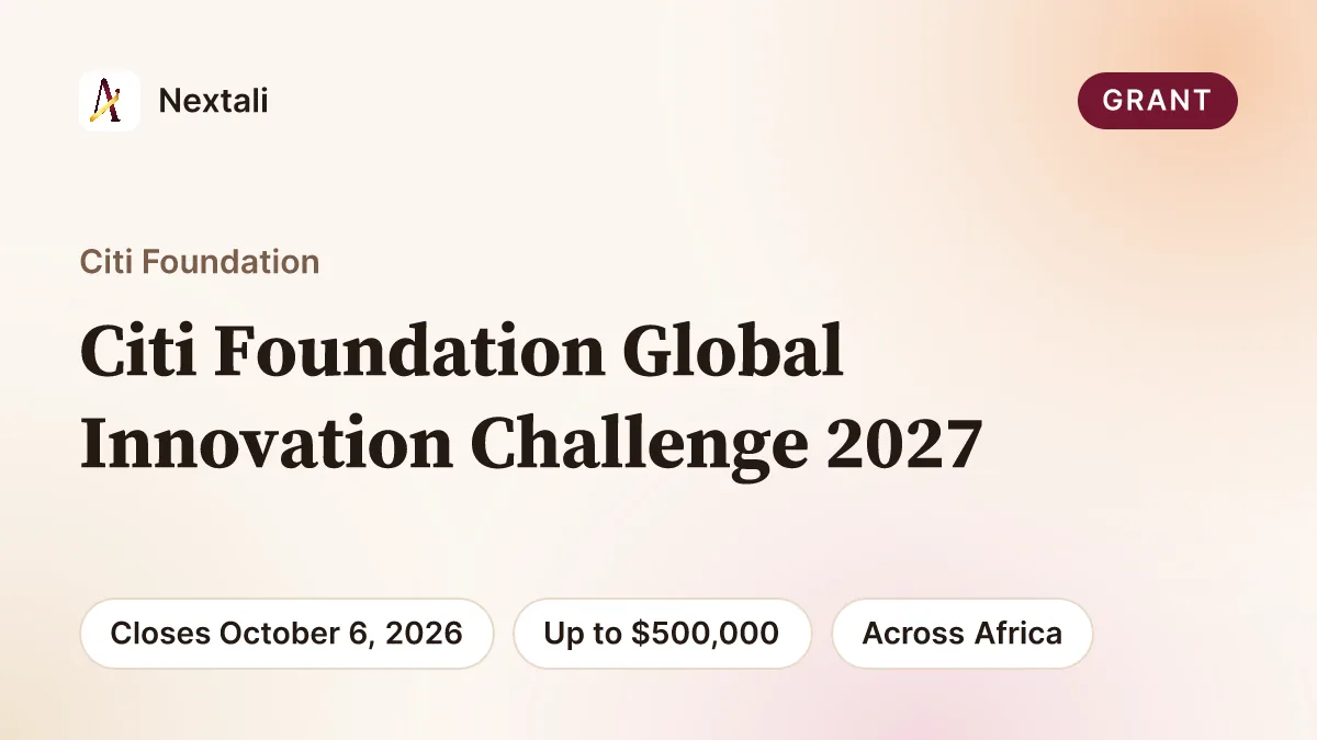 Citi Foundation Global Innovation Challenge