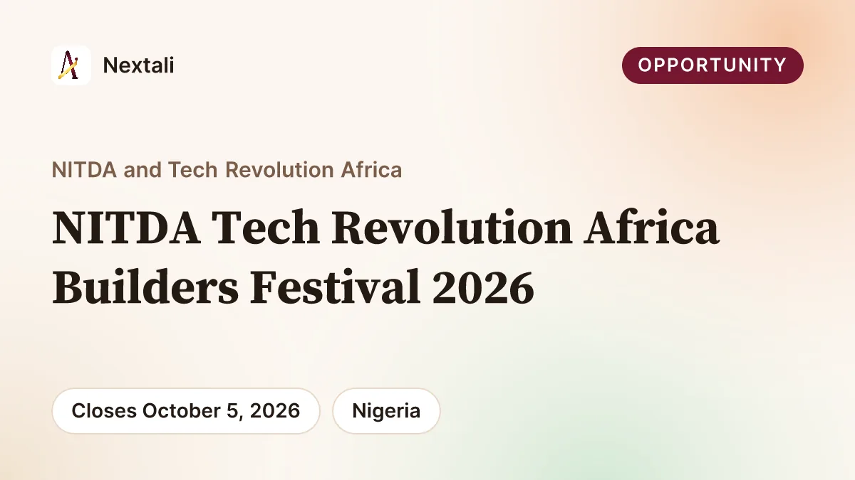 NITDA Tech Revolution Africa Builders Festival 2026