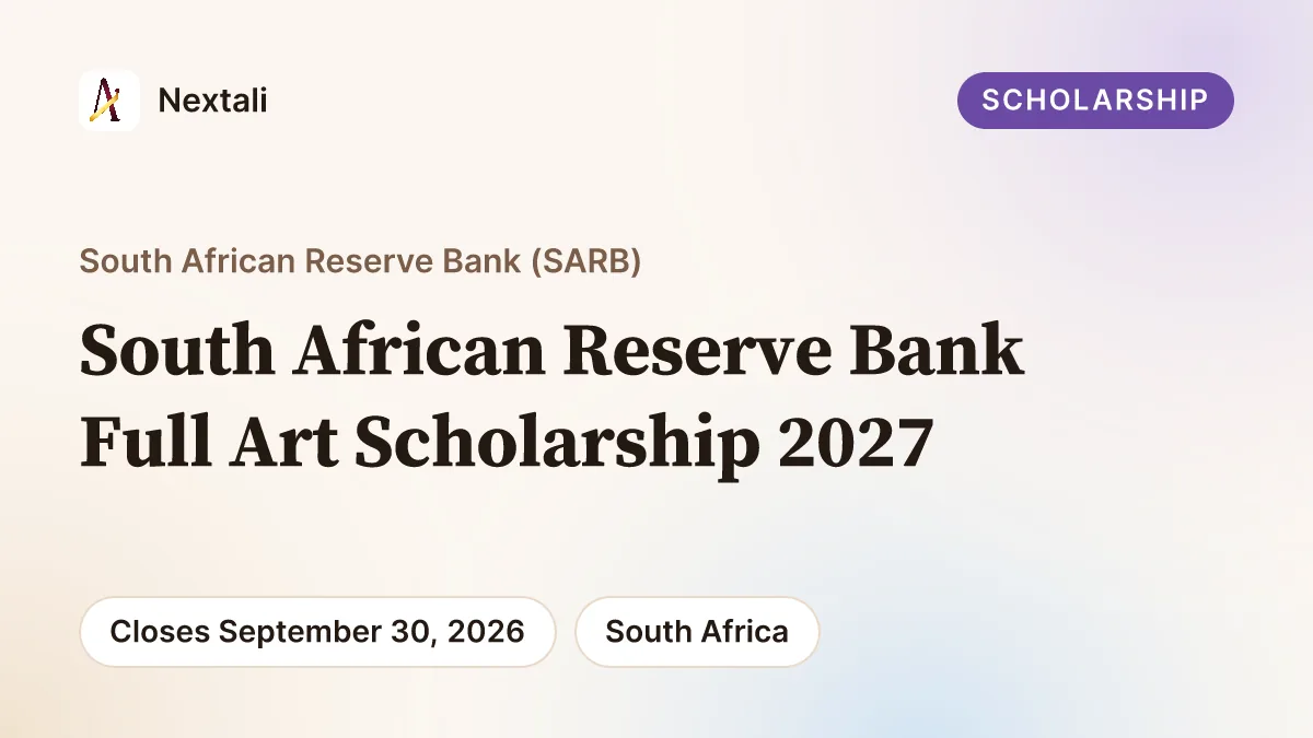 A grid of colourful painted faces in a Fine Arts artwork, labelled Fully Funded Art Scholarship with an apply now marker.