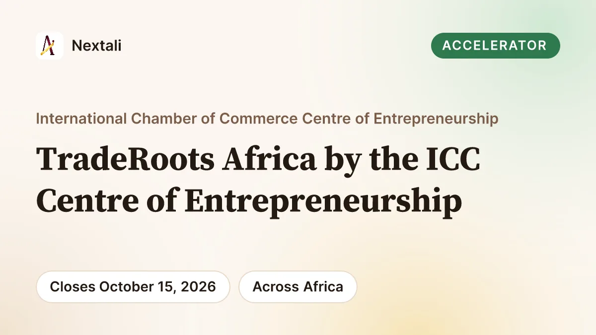 TradeRoots Africa programme by the ICC Centre of Entrepreneurship