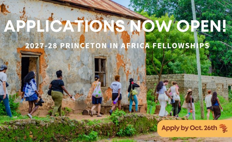 Princeton in Africa 2027–28 fellowship