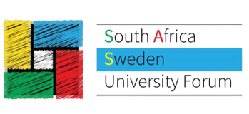 The SASUF transparent logo banner carried by the South Africa Sweden University Forum funding page