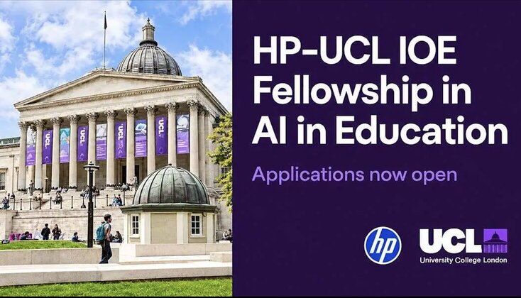 Senior education leaders collaborating during the HP-UCL IOE Fellowship in AI in Education