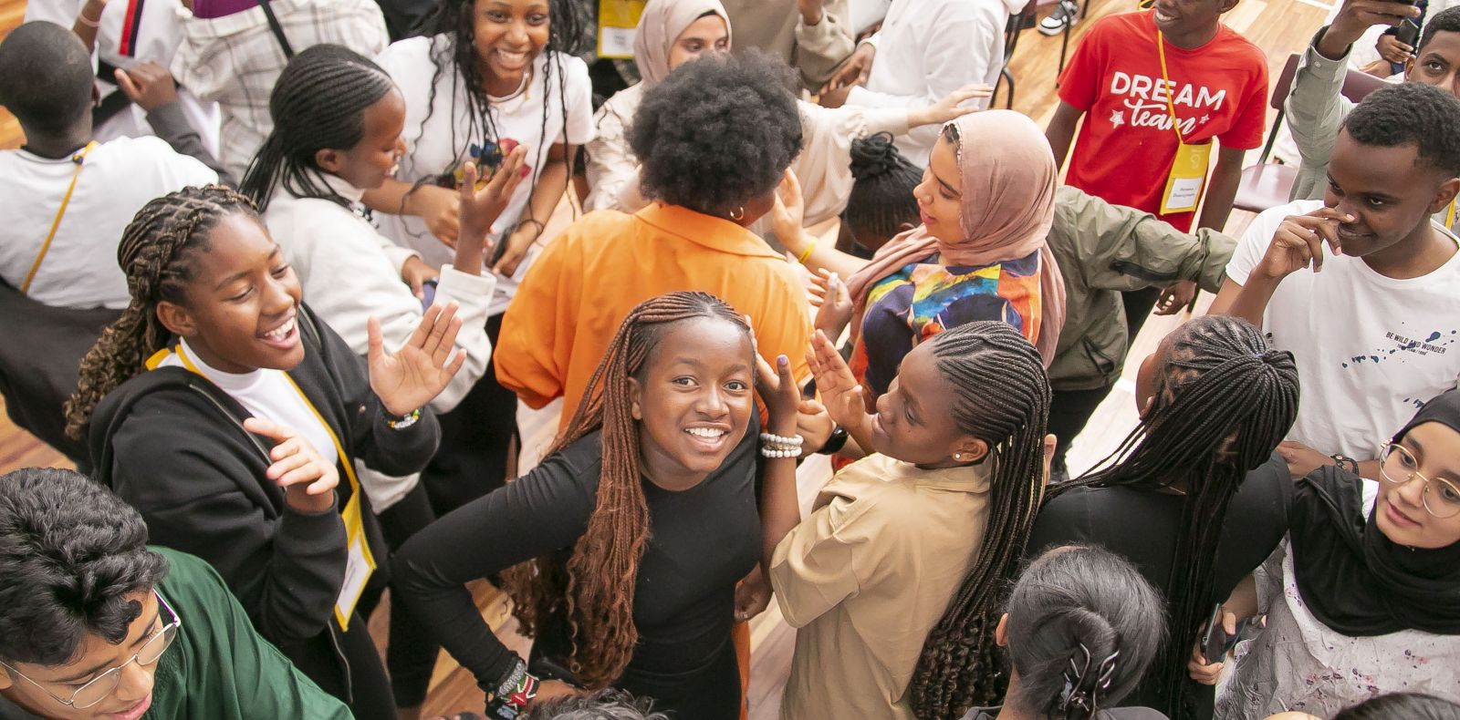 Yale Young African Scholars participants at a group session